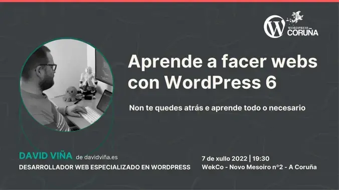 Workshop held at WordPress Coruña Meetup