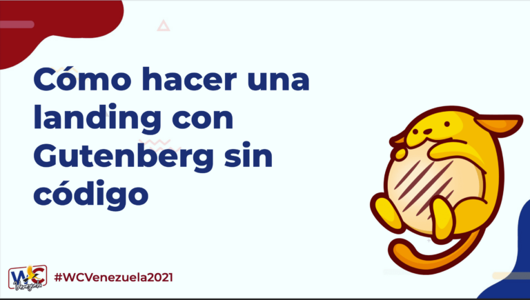 Workshop held at WordCamp Venezuela 2021